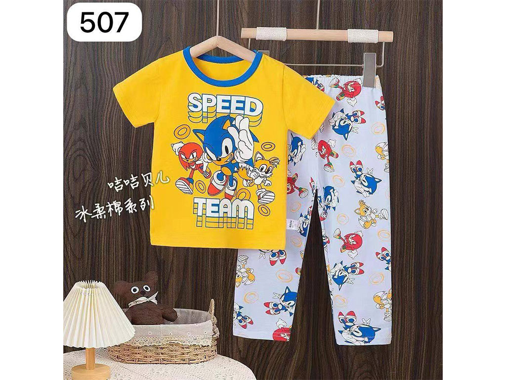 تیشرت و شلوار راحتی پسرانه طرح سونیک کو باو kubao