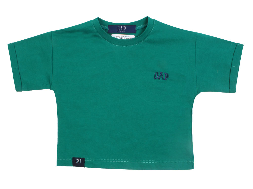 تیشرت آستین کوتاه نوزاد و کودک پسرانه سبز رنگ گپ gap