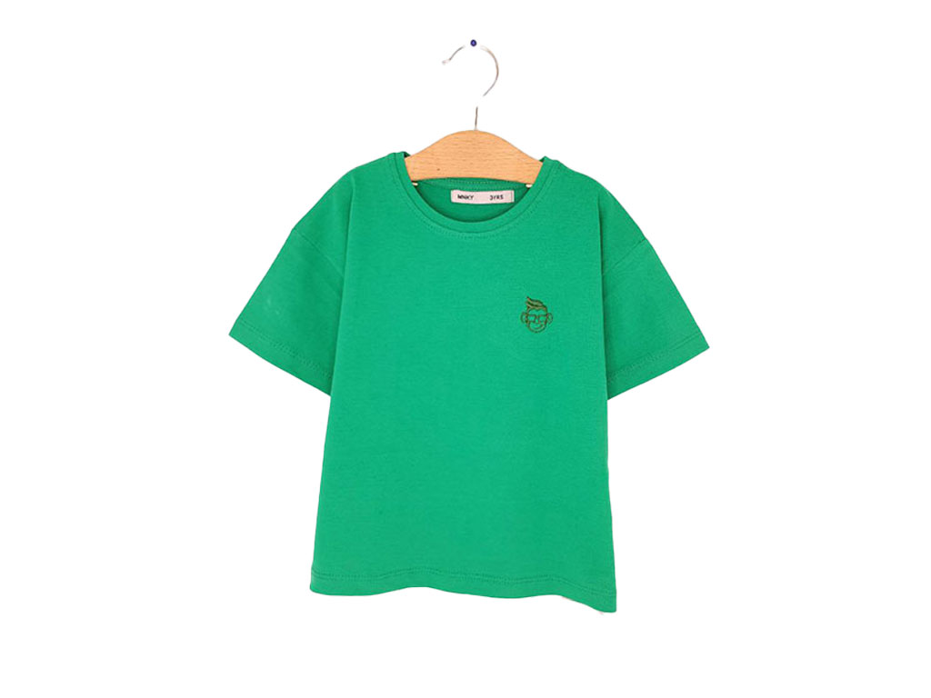 تیشرت پسرانه رنگ سبز زیتونی مانکی monkey