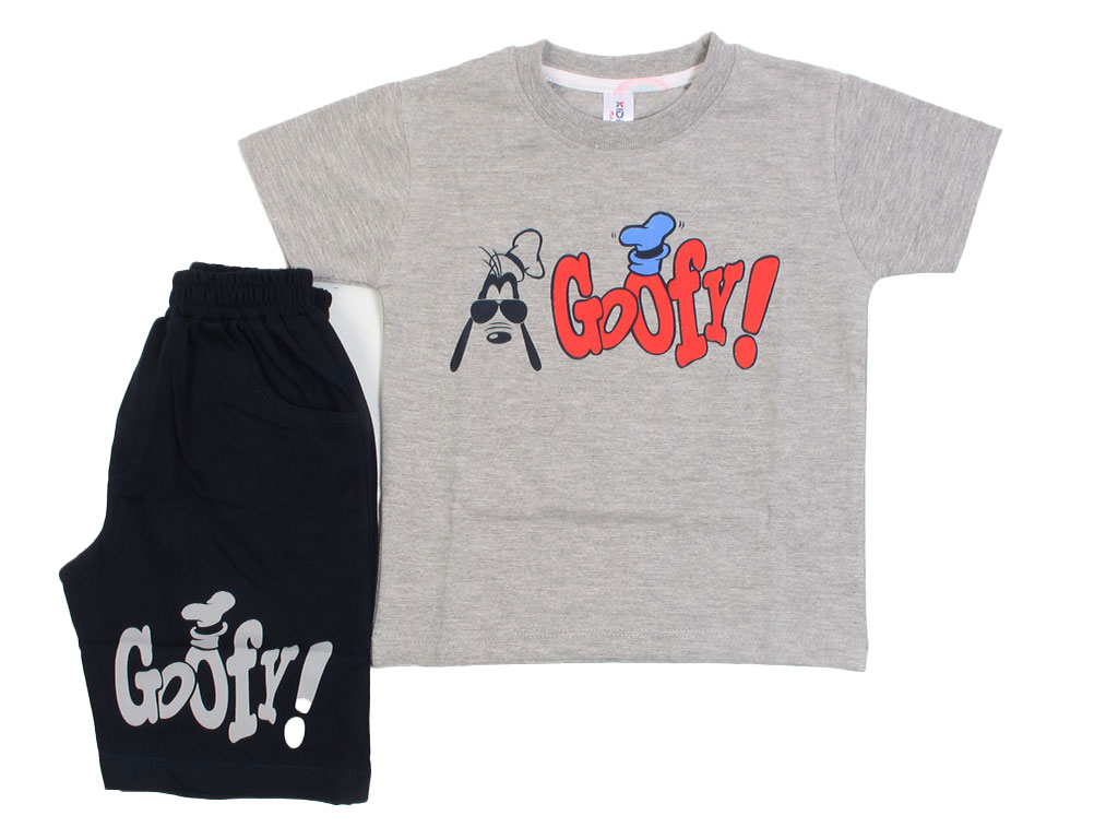 تیشرت و شلوارک راحتی پسرانه طرح گوفی کیدومکس kido max