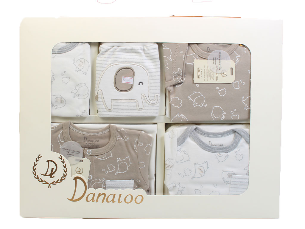 ست بیمارستانی 19 تکه نوزادی پسرانه طرح فیل دانالو Danaloo