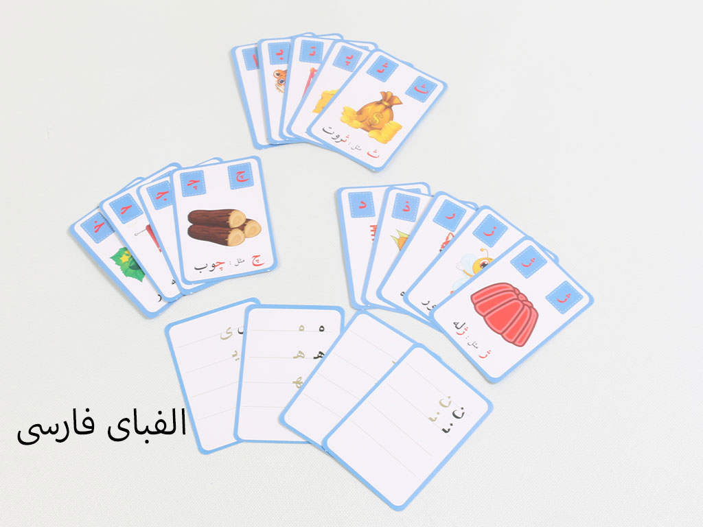 فروش فلش کارت آموزشی الفبای فارسی