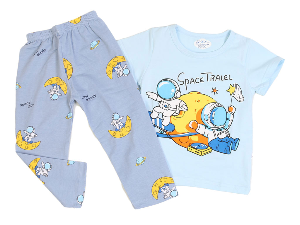 تیشرت و شلوار راحتی پسرانه طرح فضانورد کو باو kubao