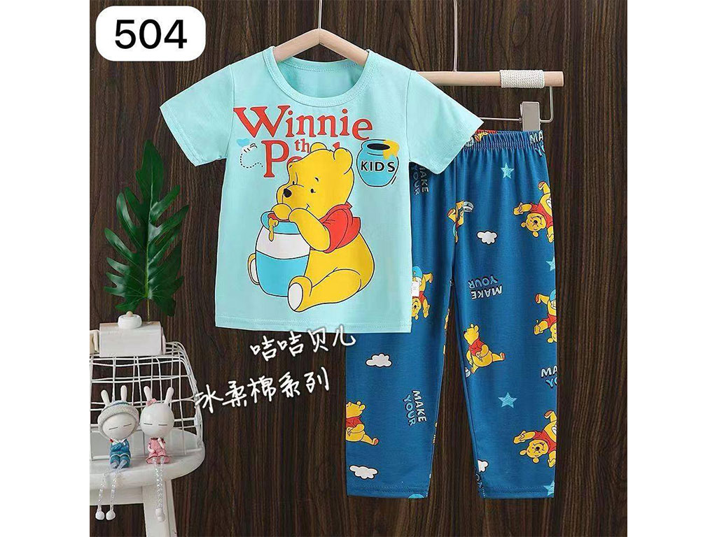 تیشرت و شلوار راحتی پسرانه طرح پو جیجی بیر JIJI BEIER