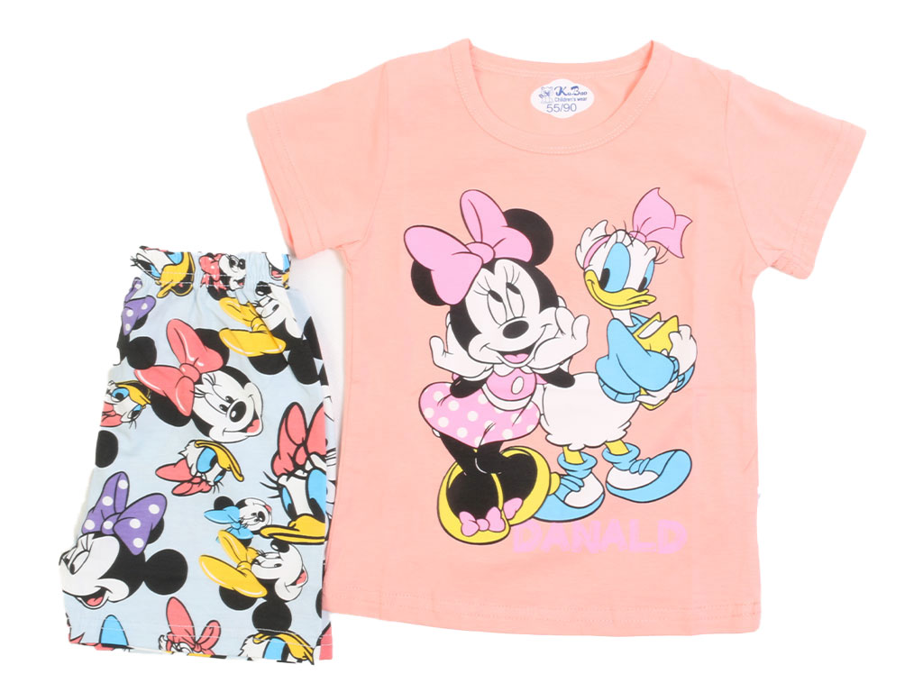 تیشرت و شلوارک راحتی دخترانه طرح مینی موس کو باو kubao
