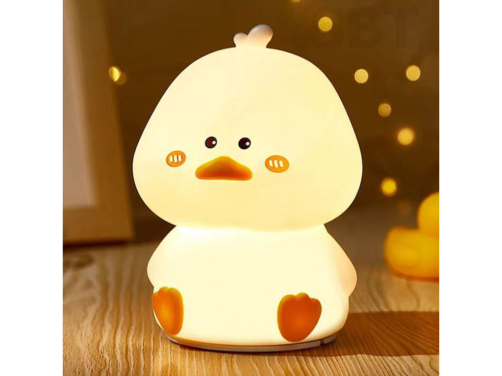 چراغ خواب سیلیکونی، لمسی و شارژی طرح جوجه
