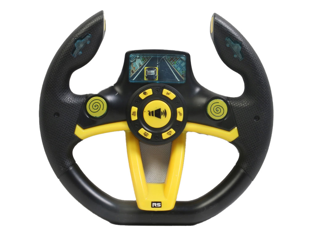 فرمان ماشین موزیکال و چراغ دار چرخان 360 درجه اسباب بازی