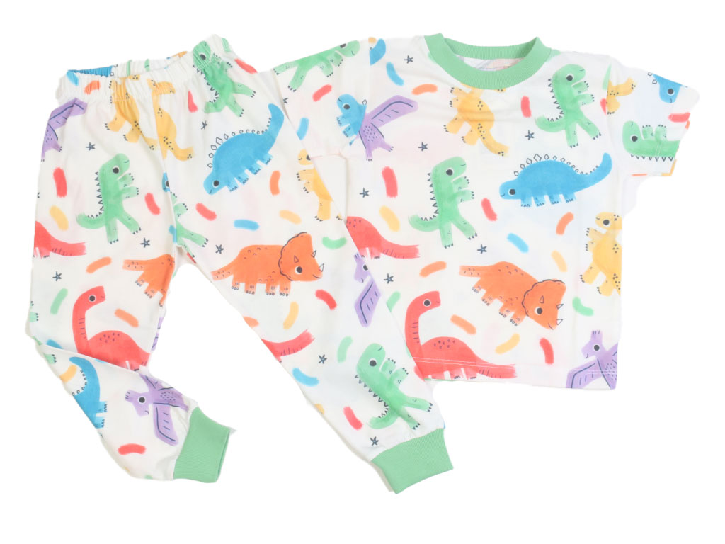 تیشرت و شلوار راحتی پسرانه طرح دایناسور کیدومکس kido max