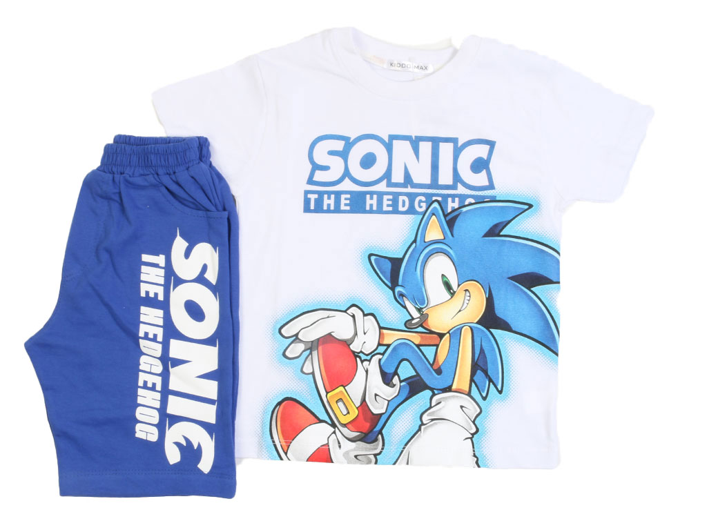 تیشرت و شلوارک پسرانه طرح سونیک کیدومکس kido max