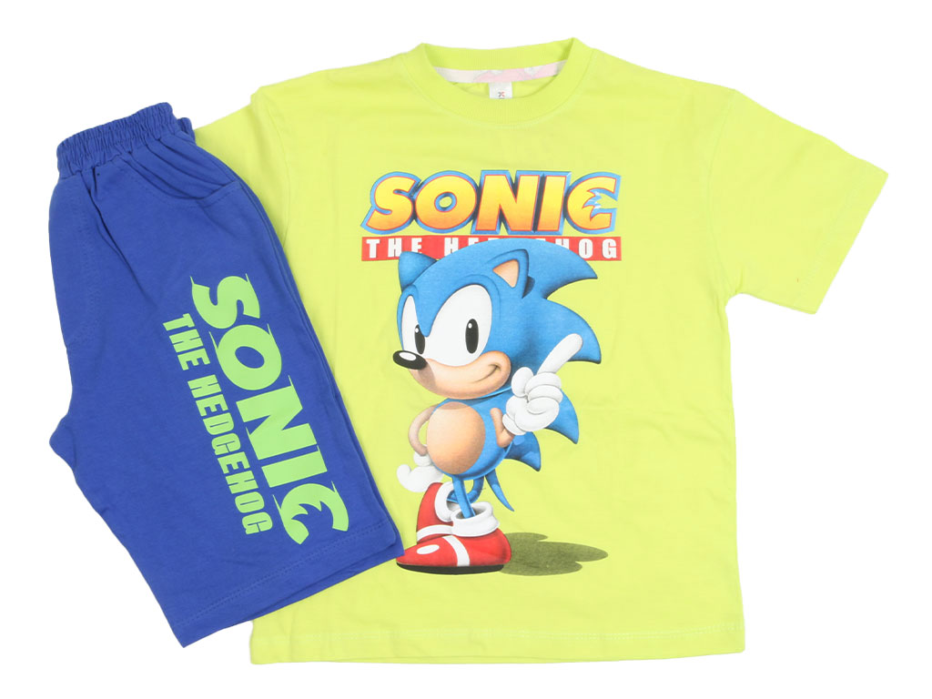 تیشرت و شلوارک پسرانه طرح سونیک کیدومکس kido max