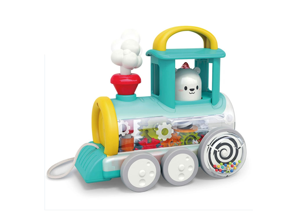 قطار چرخ دنده ای اسباب بازی هولی تویز Huile toys