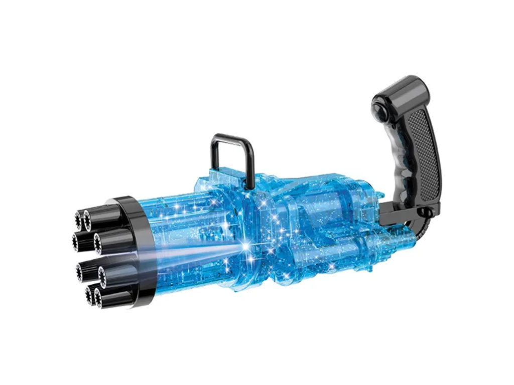 تفنگ حباب ساز موزیکال و چراغ دار اسباب بازی