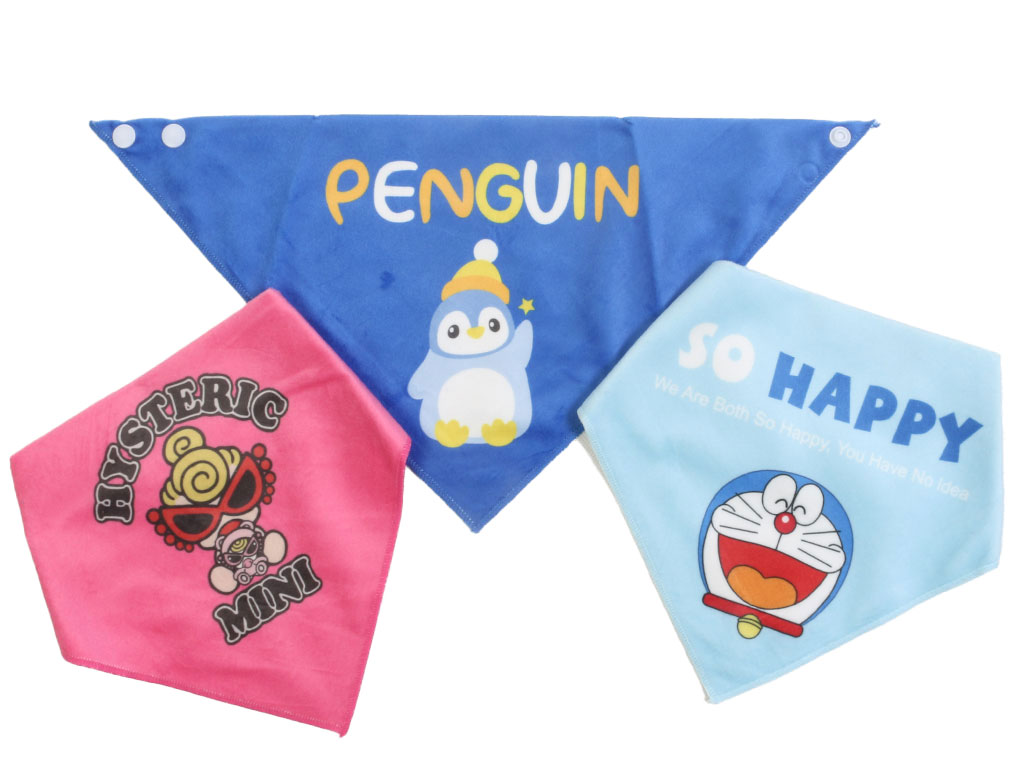 پیشبند دستمال گردنی حوله ای نوزادی طرح دار انلی بیبی only baby