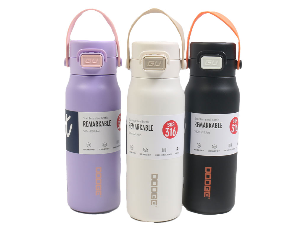 فلاسک استیل حجم 580 میلی لیتر دارای دسته 