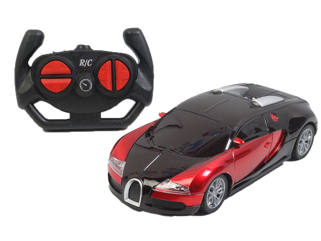 ماشین کنترلی 4 کاناله شارژی و چراغدار اسباب بازی طرح بوگاتی