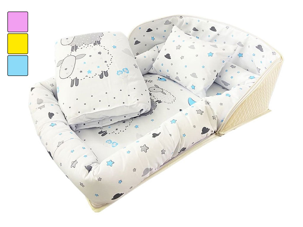 تشک گارد دار چمدانی مدل گوسفند چیکو ایرانی chicco (3تکه)