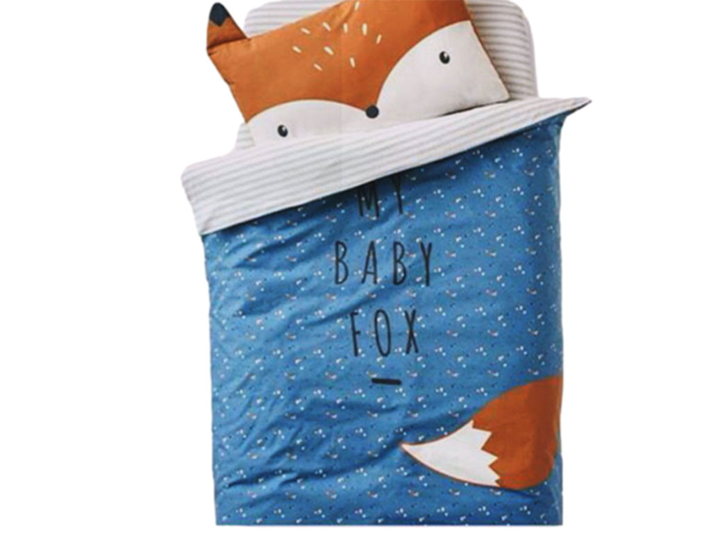 سرویس خواب سه تکه نوزاد و کودک طرح روباه دلی deli