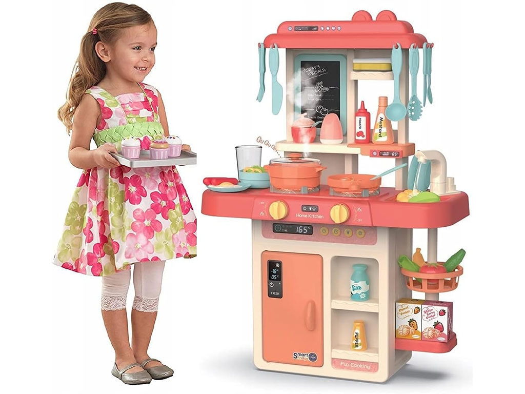 ست آشپزخانه موزیکال و چراغ دار اسباب بازی (سایز بزرگ/42 تکه)