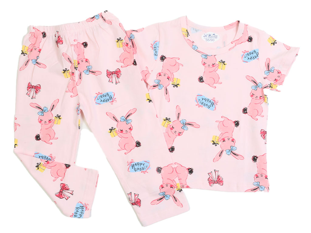 تیشرت و شلوار راحتی دخترانه طرح خرگوش