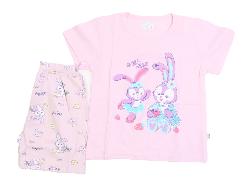 تیشرت و شلوارک راحتی دخترانه طرح خرگوش