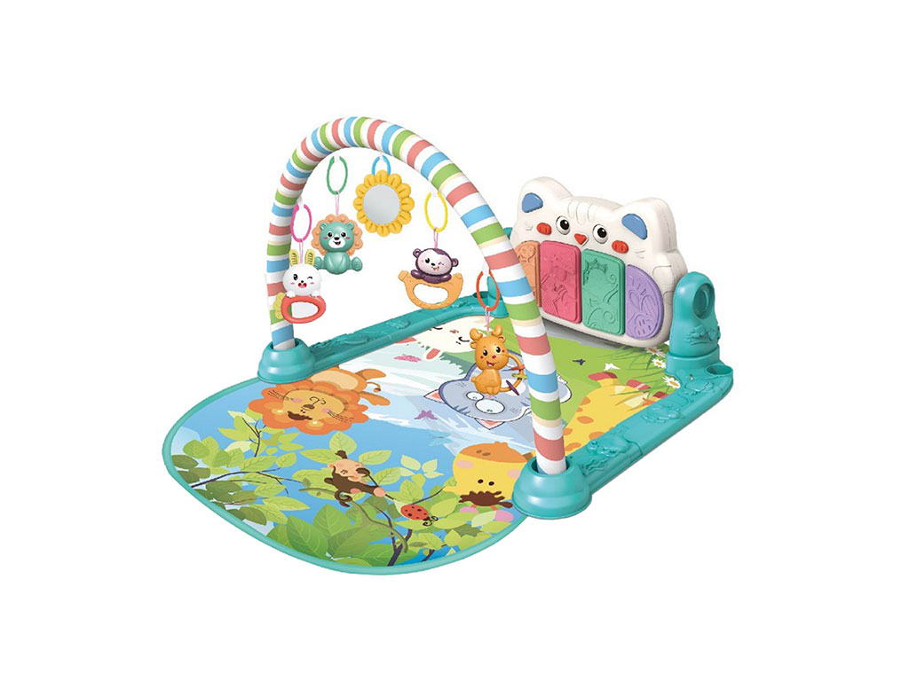 تشک بازی موزیکال نوزادی اسباب بازی دارای پیانو طرح حیوانات niyingle