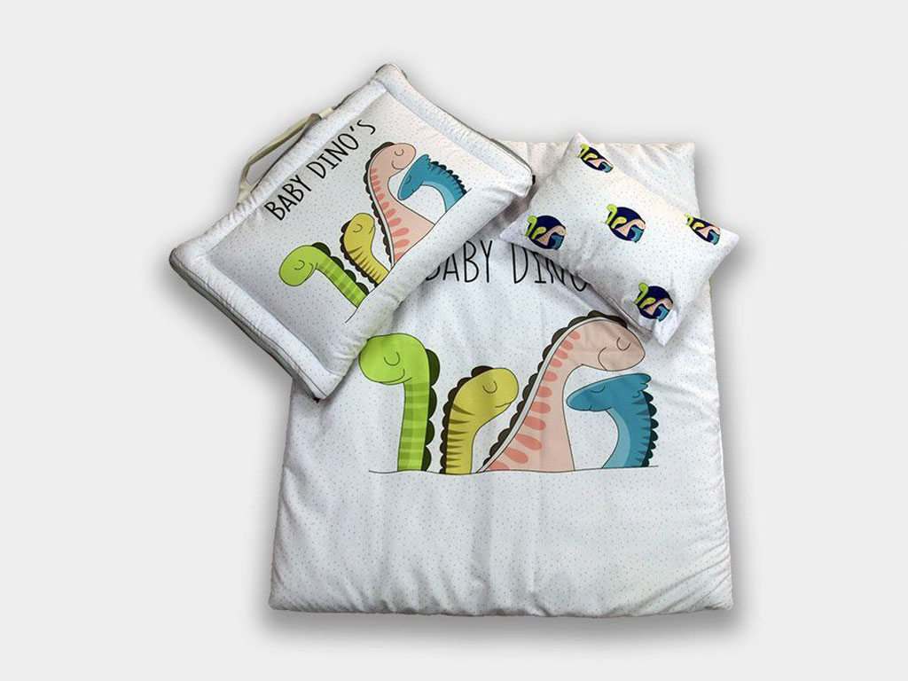 سرویس خواب نوزادی 3 تکه طرح دایناسور دلی deli