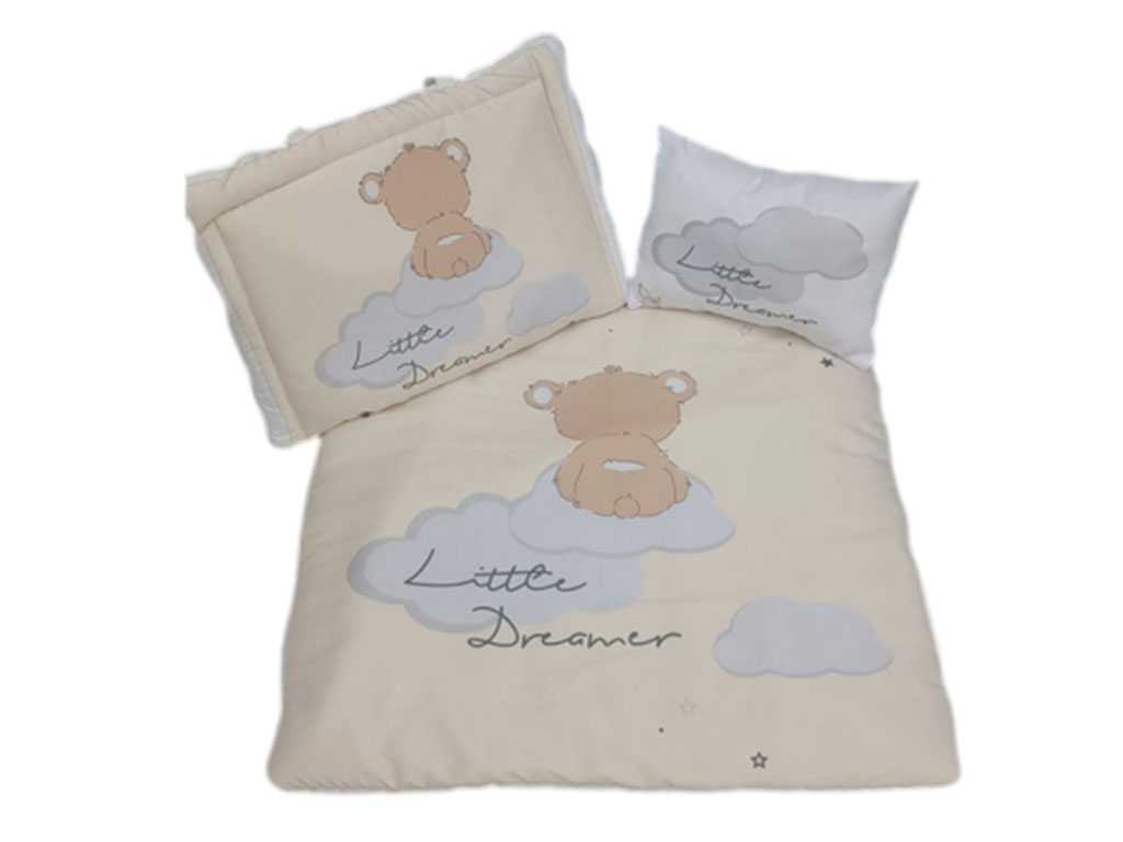 سرویس خواب نوزادی 3 تکه طرح خرس و ابر دلی deli