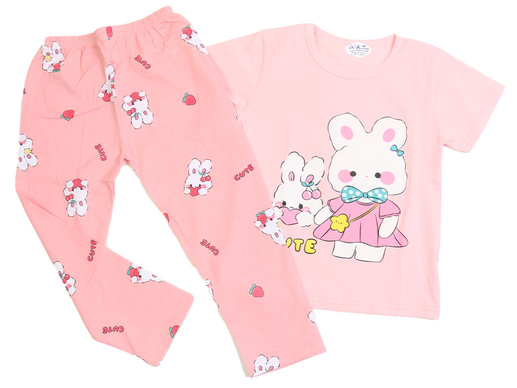 تیشرت و شلوار راحتی دخترانه طرح خرگوش