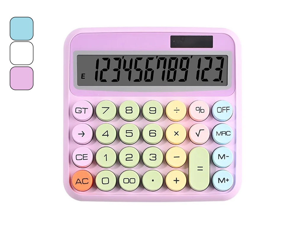 ماشین حساب دکمه رنگی سایز بزرگ