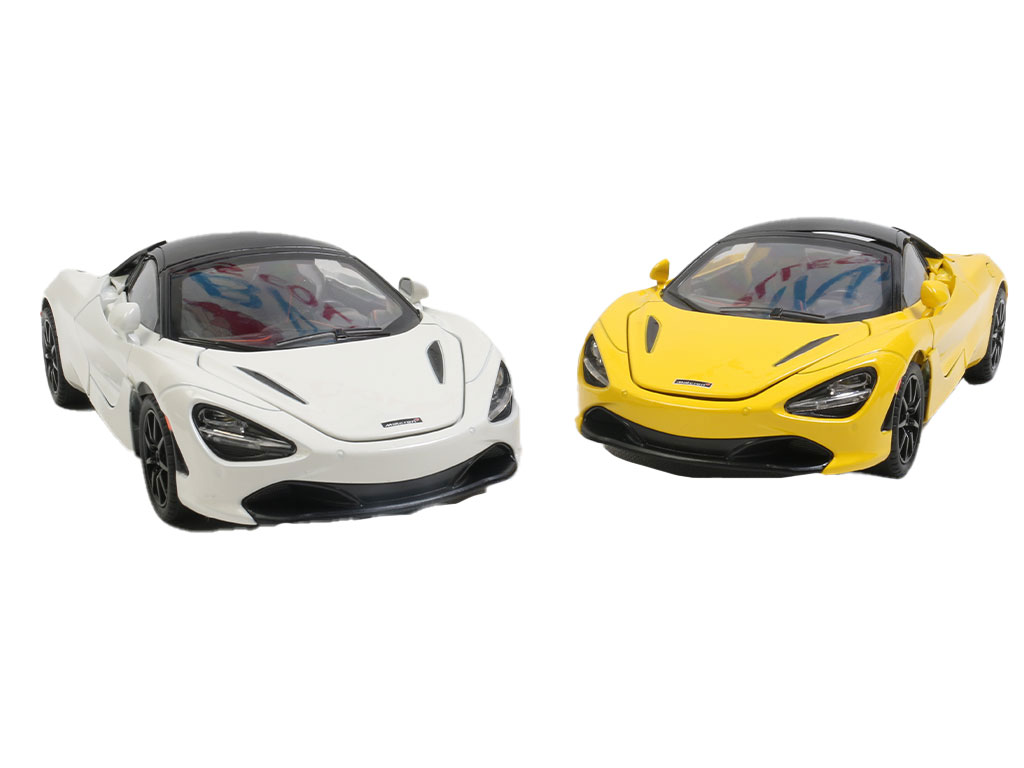 ماشین فلزی عقب کش، موزیکال و چراغ دار مدل مک لارن اسباب بازی