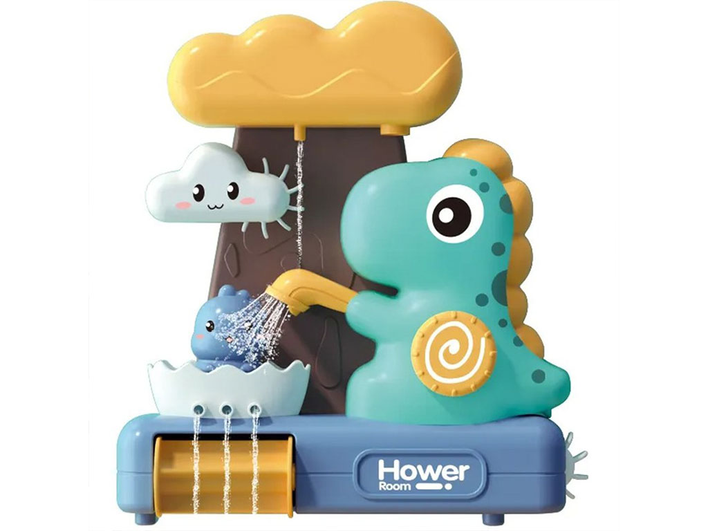 اسباب بازی داخل حمام دایناسور آب ریز