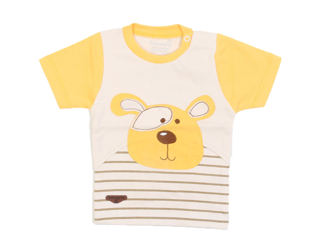 تیشرت آستین کوتاه نوزادی پسرانه پشت طرحدار طرح هورام به آوران Behavaran