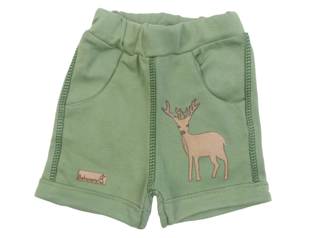 شلوارک راحتی نوزادی پسرانه طرح گوزن به آوران behavaran