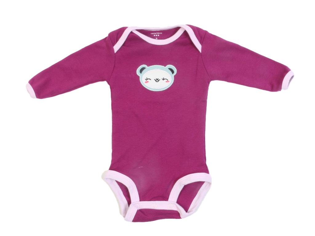 بادی آستین بلند نوزادی دخترانه 3 ماه کارترز CARTERS