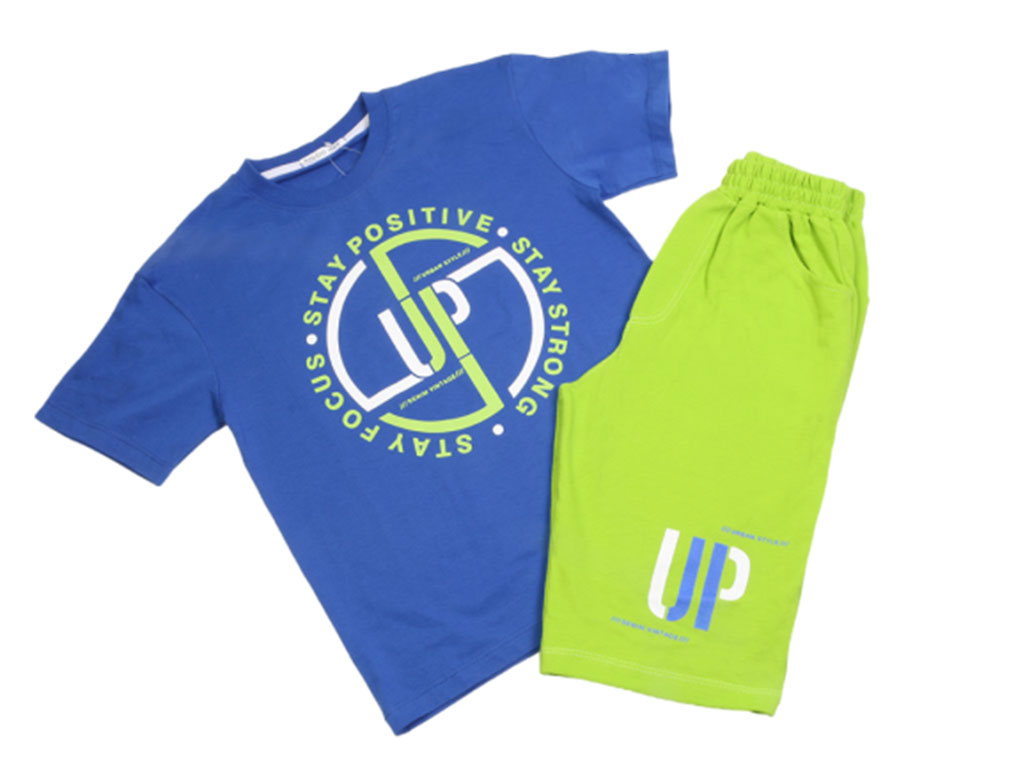 تیشرت و شلوارک پسرانه طرح کلمات انگلیسی کیدومکس kido max