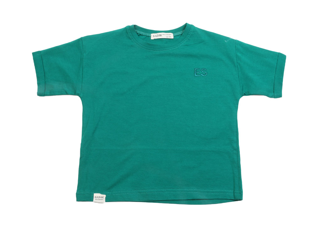 تیشرت آستین کوتاه بچه گانه سبز رنگ بشیرBASHIR