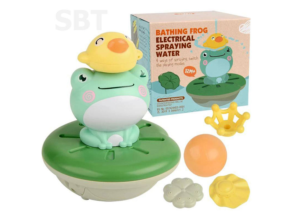اسباب بازی حمام مدل فواره طرح قورباغه