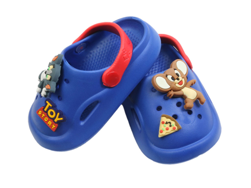 دمپایی پاستیل بچه گانه طرح تام و جری پایون رنگ آبی