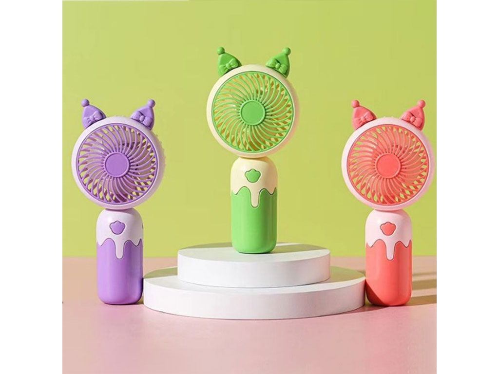 مینی فن شارژی (مینی پنکه رومیزی) تک سرعت طرح کرومی