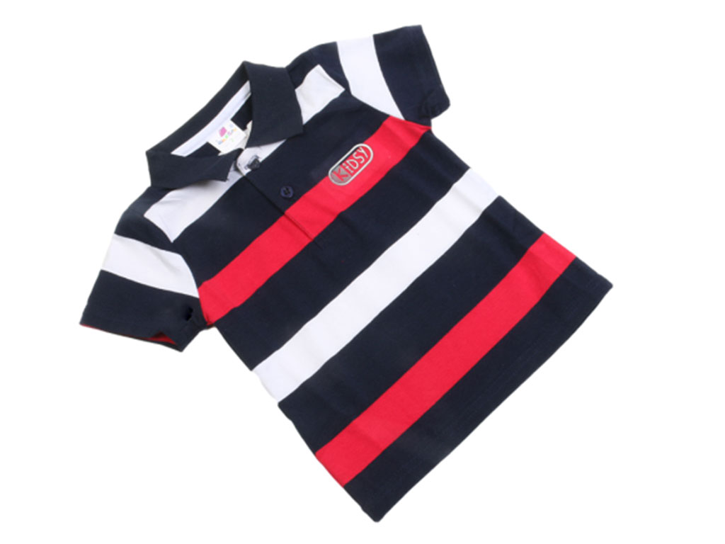 پلوشرت آستین کوتاه نوزاد و کودک پسرانه چند رنگ کیدز kids