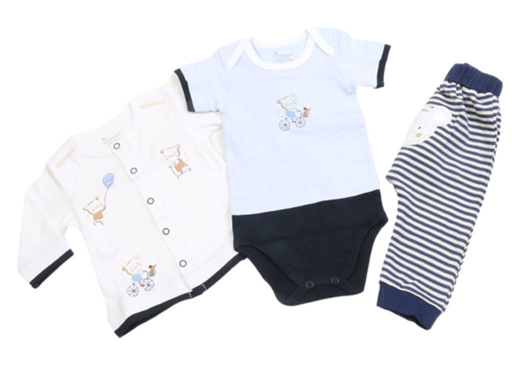 ست 3 تکه بیمارستانی نوزادی پسرانه طرح موش دانالو Danaloo