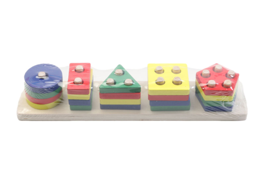 مونته سوری مستطیلی چهار لایه با 5 ستون و اشکال هندسی