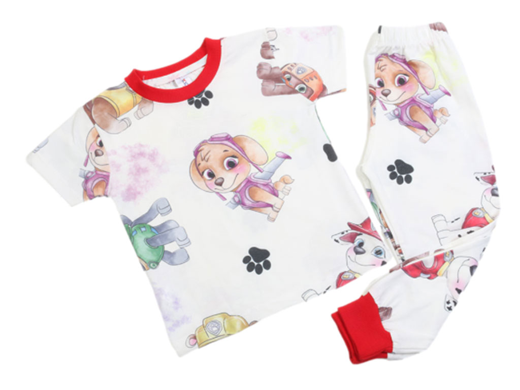 تیشرت و شلوار راحتی دخترانه طرح سگ نگهبان کیدومکس kido max