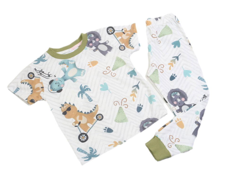 تیشرت و شلوار راحتی پسرانه طرح دایناسور کیدومکس kido max