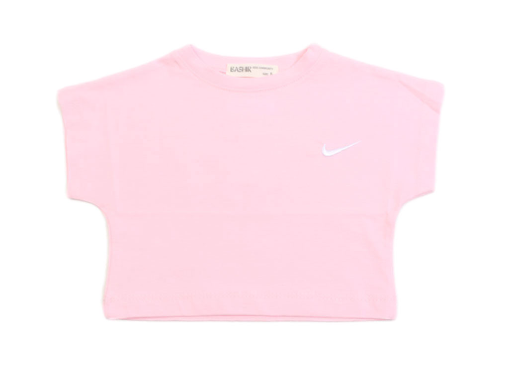 کراپ دخترانه طرح نایک صورتی رنگ بشیر Bashir