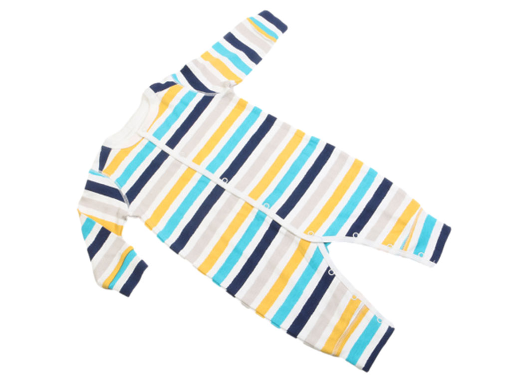 سرهمی نوزادی پسرانه طرح راه راه رنگی بیبی baby