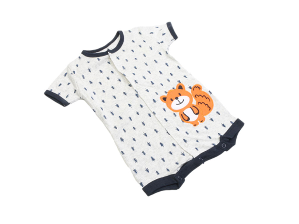 رامپر نوزادی سفید رنگ طرح سنجاب و کاج کارترز carters