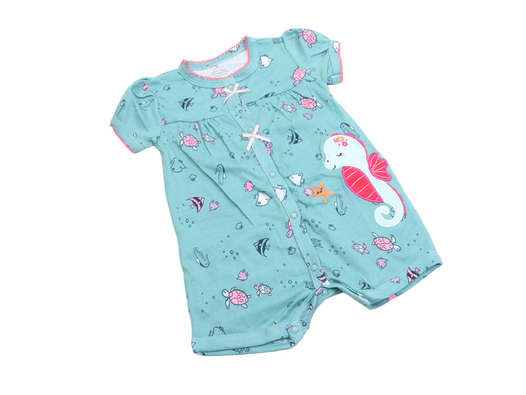 رامپر نوزادی دخترانه طرح حیوانات دریایی کارترز carters