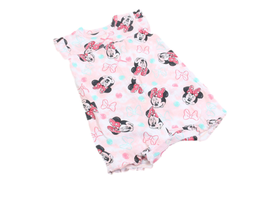 رامپر نوزادی دخترانه صورتی رنگ طرح مینی موس کارترز carters