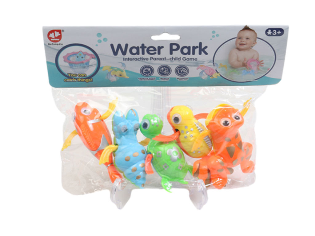 اسباب بازی  حمام مدل کوکی طرح حیوانات (5 عددی)